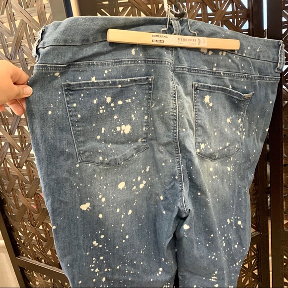 Melissa McCarthy Splatter Print Jeans - Picture 6 of 8